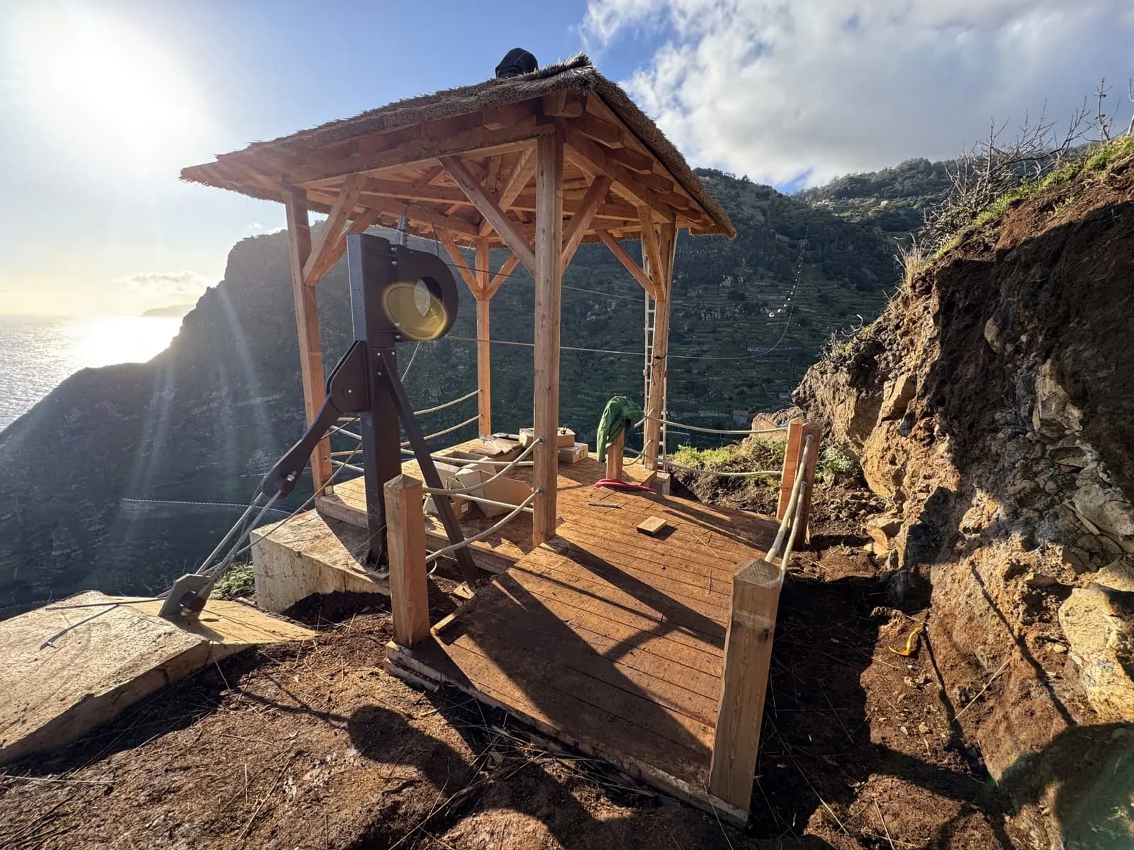 Eco-friendly structures blending with nature